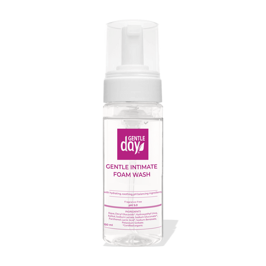 Packaging of Gentle Day intimate foam