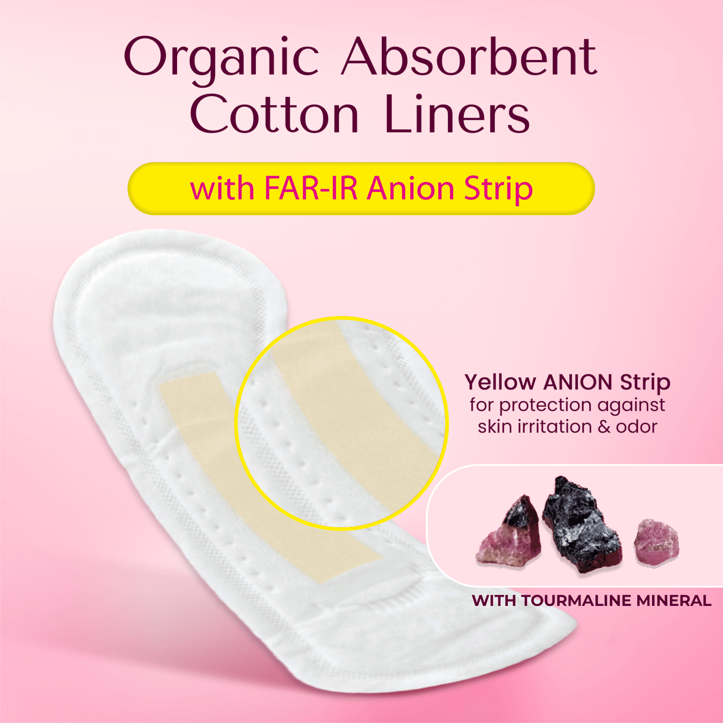 Organic Cotton Liners w/ FAR-IR Anion Strip