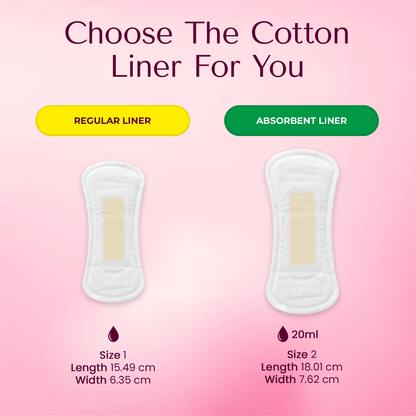 Organic Cotton Absorbent Liners w/ FAR-IR Anion Strip